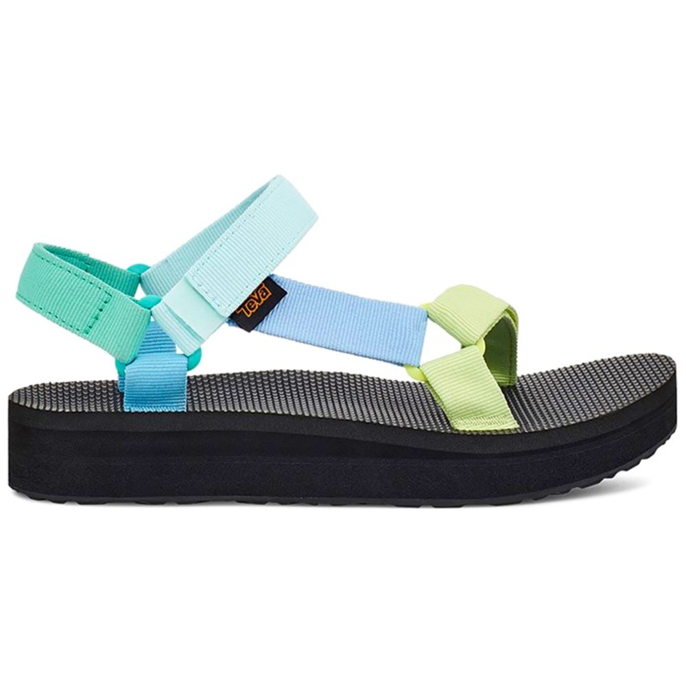 Lightly Worn Teva Midform Sandals in Pastel